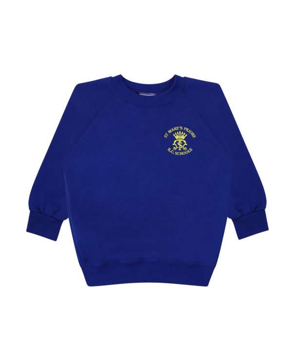 Girls PE Crew Neck sweatshirt EMB logo (sports only)